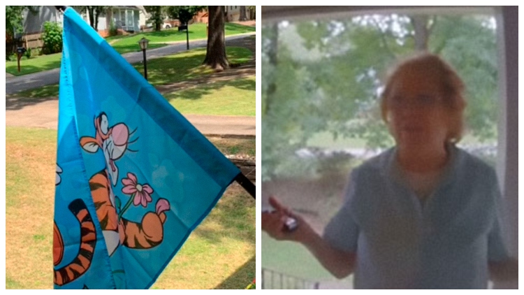 'Neighborhood Karen' Tigger Flag Goes Viral
